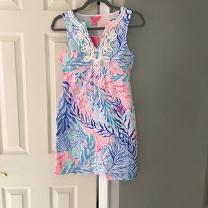 Lilly Pulitzer Harper Shift Crew Blue Ti XXS